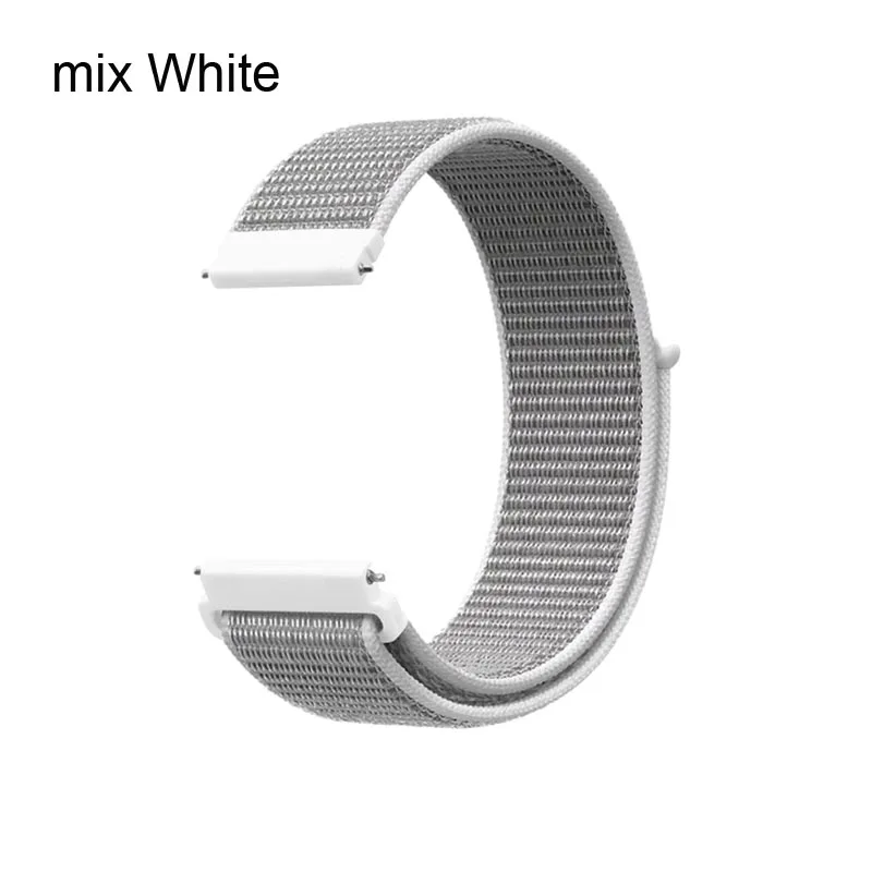 mix White 22 мм браслет ремешок для Xiaomi Amazfit GTR 47 мм Pace Stratos 2 2s ремешок для часов huawei GT Honor Magic Dream Correa для samsung - Цвет: mix White