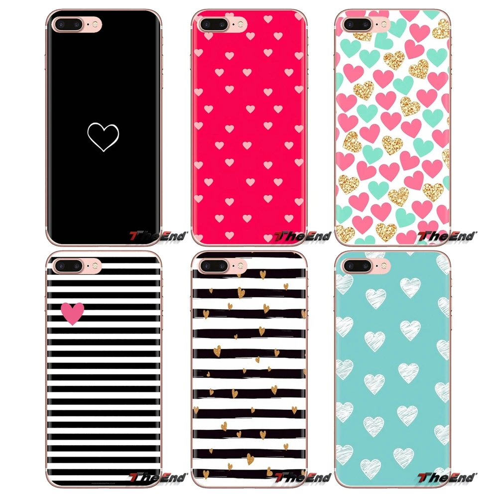 Transparent Soft Shell Covers Heart Lover Luxury For LG G3 G4 Mini G5 G6 G7 Q6 Q7 Q8 Q9 V10 V20 V30 X Power 2 3 K10 K4 K8 2017 |