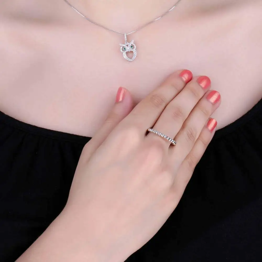 Jewelrypalace стерлингового серебра 925 Bubble сердце укладки кольцо элегантный довольно