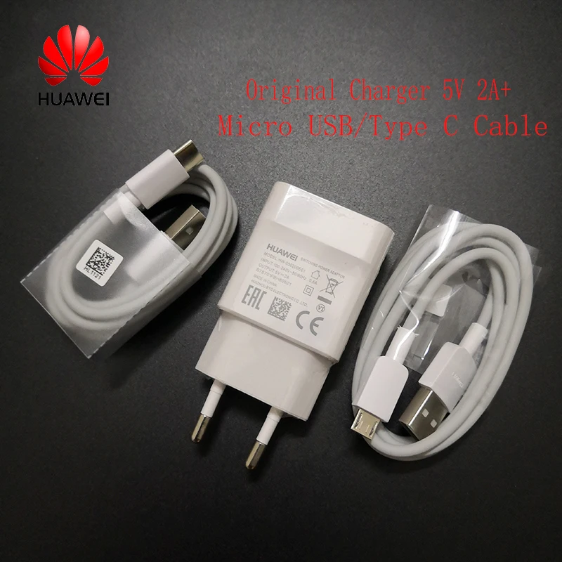 Оригинальный USB адаптер для быстрой зарядки HUAWEI 5 В/2 А кабель передачи данных P30 Lite