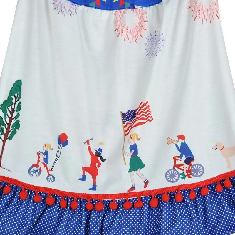 Conice/милое платье для маленьких девочек детская одежда без рукавов с рисунком