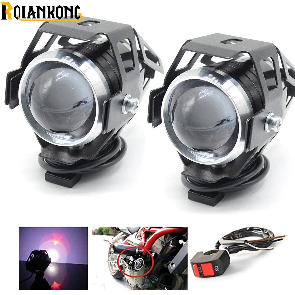 Универсальная фара для мотоцикла 12 В металлическая вождения противотуманная SUZUKI