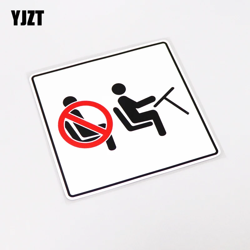 

YJZT 13CM*12.5CM Personality Warning Mark OPERATOR ONLY ON PASSENGERSD PVC Decal Car Sticker 13-0369