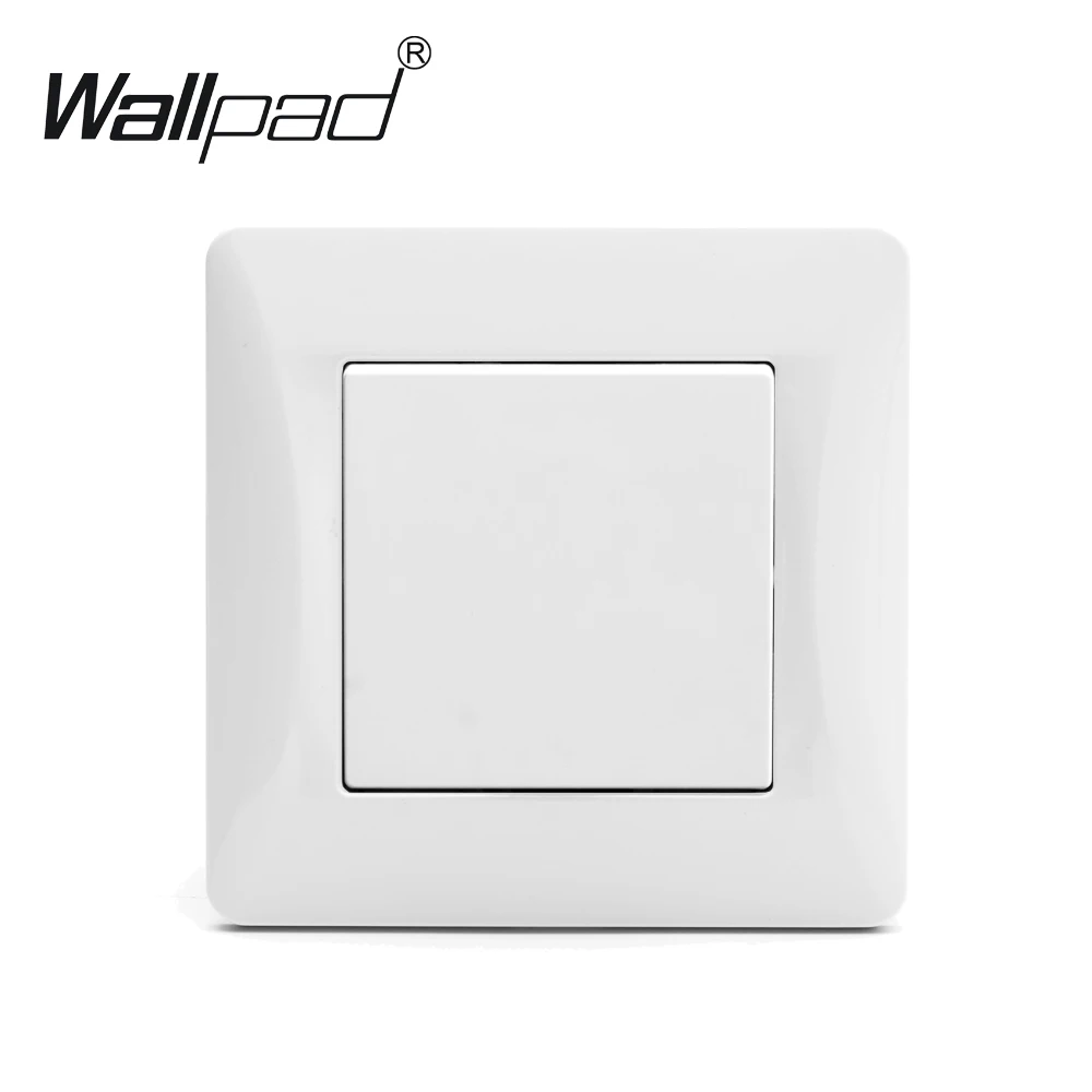 1 переключатель Wallpad 110-250 В Белый Элегантный Пластиковый ЕС Европейский стиль с