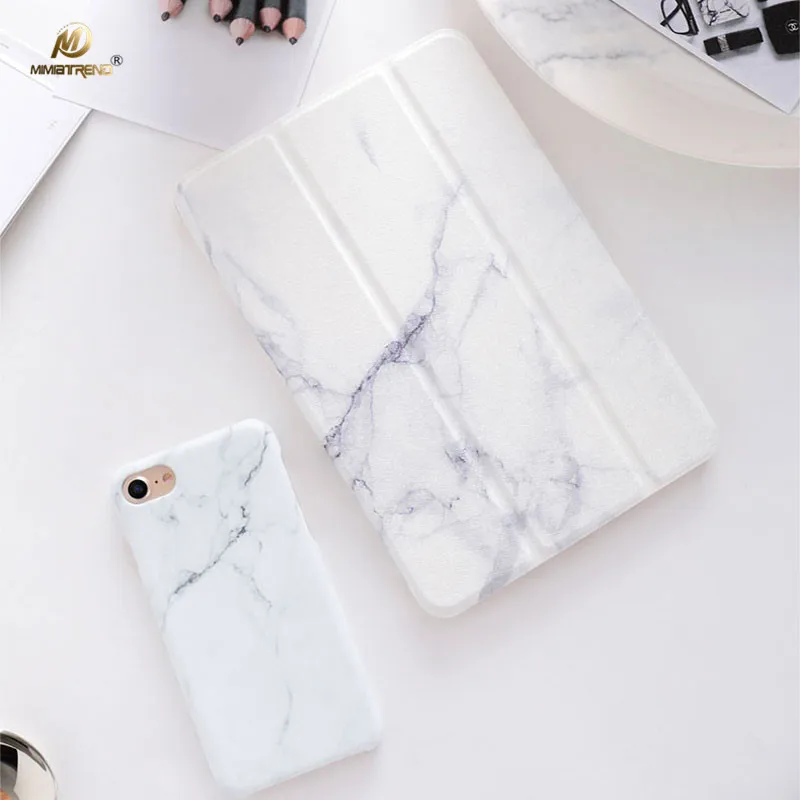 Mimiatrend новый белый мрамор зерна PU чехол для iPad Pro 10 5 &quotAir Air2 Mini 1 2 3 4 планшеты в виде