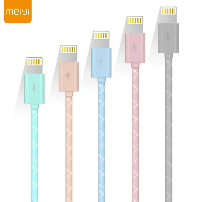 MEIYI M14 1 м USB кабель для iPhone 8 7 6 6s Plus 5S se идеально подходит быстрой зарядки Lightning iOS 9 10