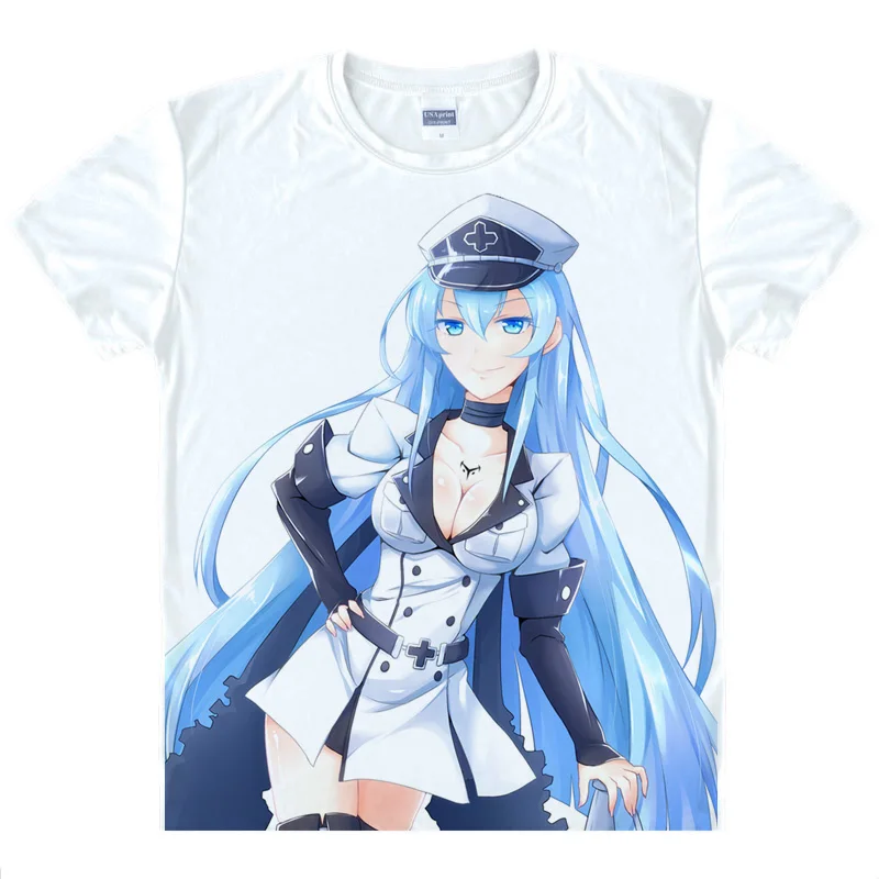 Style 19 Coolprint аниме рубашка Акаме ga футболки Kill мульти-стиль короткий рукав ночной рейд Акаме Slashes Косплей Motivs хентай рубашки - Цвет: Style 19