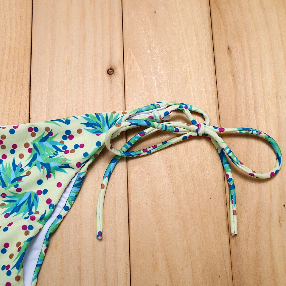 BANDEA бикини 2019 Новая зеленая искусственная бразильская модель купальный костюм