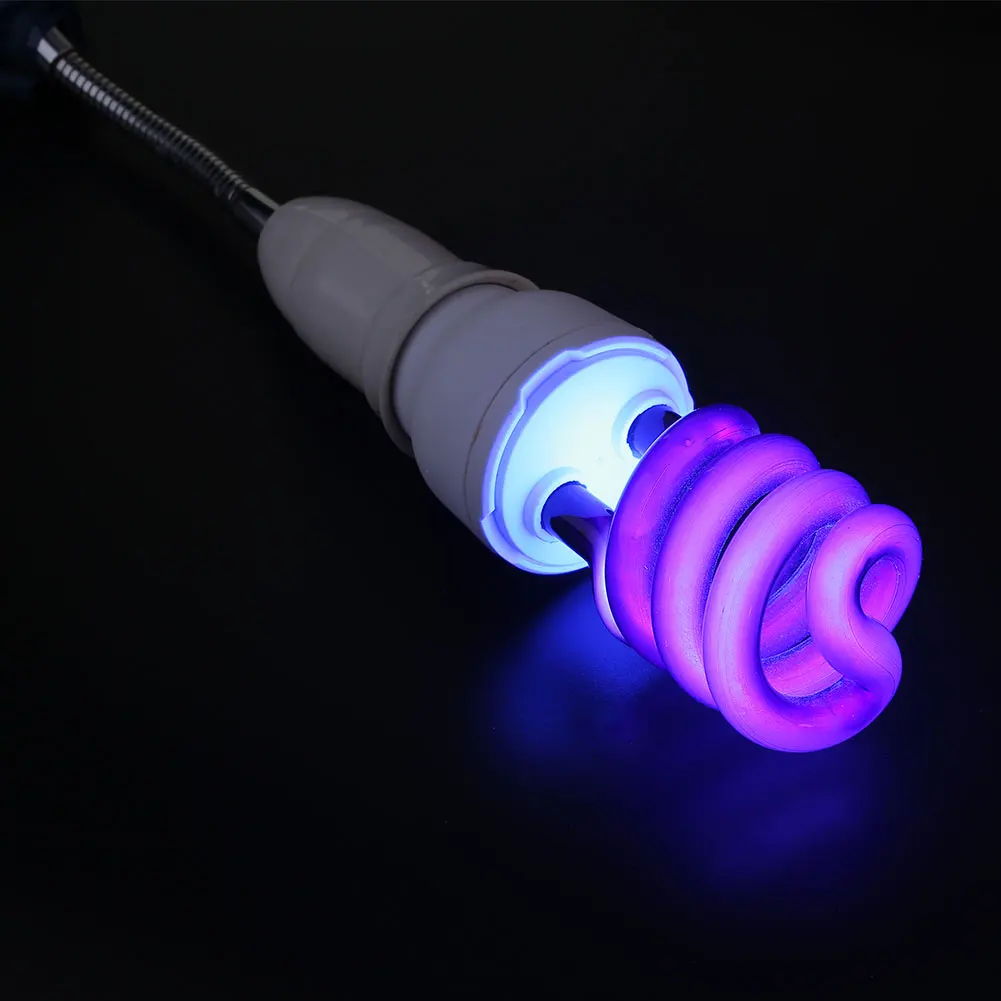 E27 20W UV ультрафиолетовые люминесцентные черный светильник с низким