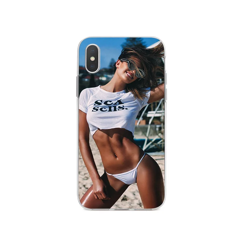 Сексуальный силиконовый чехол для телефона iPhone 6 S 7 8 Plus 5 5S SE мягкий X XR XS