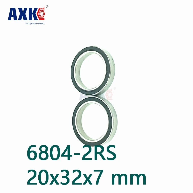 Axk Бесплатная доставка 6804 2rs Подшипник Abec 1 (10 шт.) 20x32x7 мм тонкий раздел