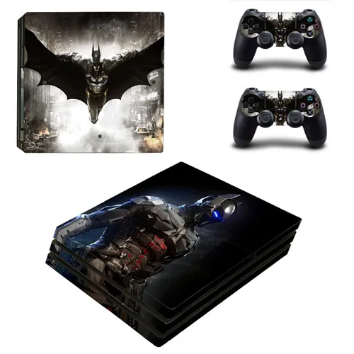YSP4P-0454 DC Бэтмен PS4 Pro кожи Стикеры наклейка для sony PS4 Игровые приставки 4 Pro Slim консоли и 2 джойстик игровой Стикеры s винил - Цвет: YSP4P-0454