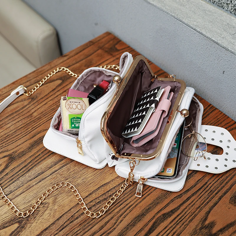 Women Pu Leather Purses and Handbags Ladies Hand Bags Floral Embroidery Doctor Bag Chain Shoulder Messenger Crossbody Bolsa | Багаж и