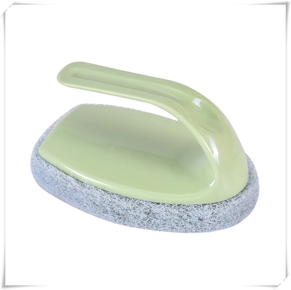 Sponge Brush Green MSJO чистка ванны Набор щеток плитка ванная комната щетка для унитаза чистящие губки раковина длинная ручка пол ураган спин скруббер - Цвет: Sponge Brush Green