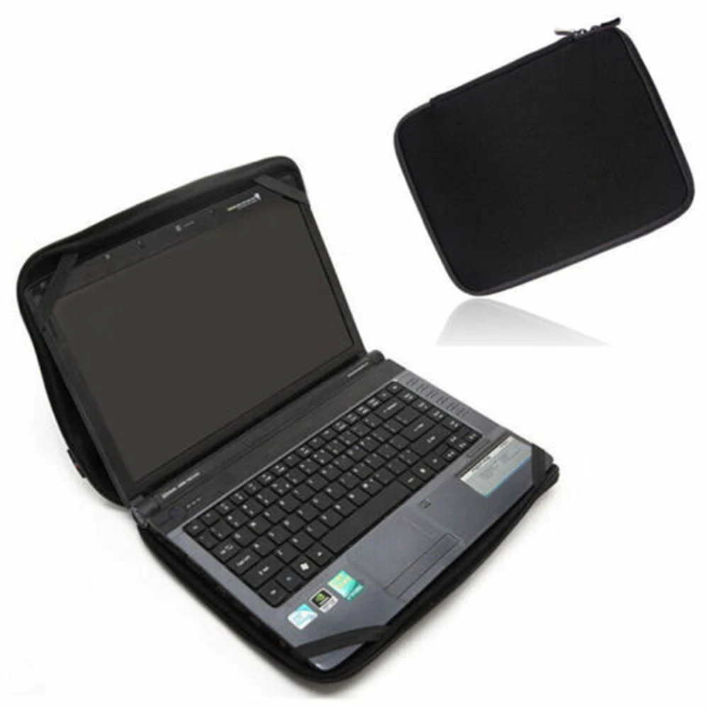 Черный 10 &quot-17&quot чехол для ноутбука сумка с 4 ремнями hp Dell lenovo acer | Компьютеры и