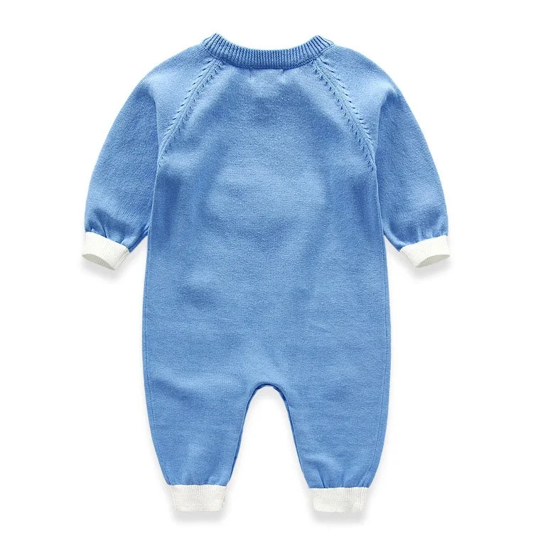 Новинка весенние детские вязаные комбинезоны с милым Кроликом мягкая