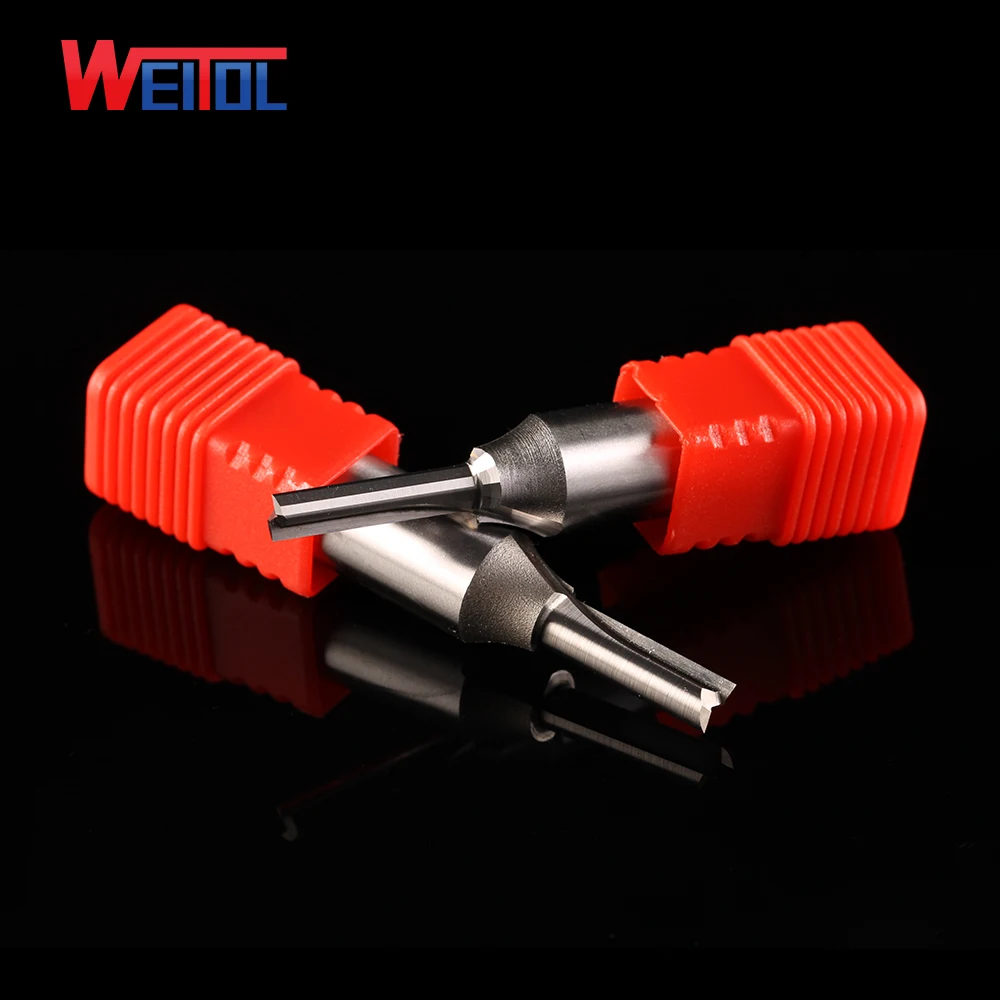 Weitol 1 шт. Вольфрамовая сталь 1/2 дюймов TCT фреза с прямым хвостовиком резьба по дереву Инструменты ЧПУ гравировка бит Концевая фреза