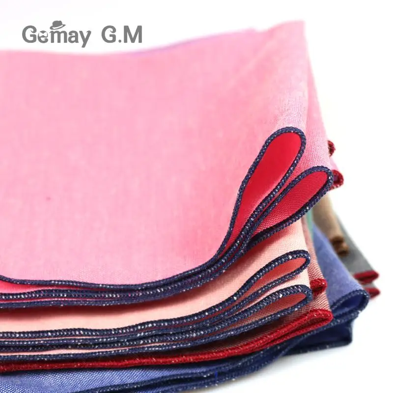 Бренд Повседневное Для мужчин хлопок Платки носовые для девочек тканые конфеты