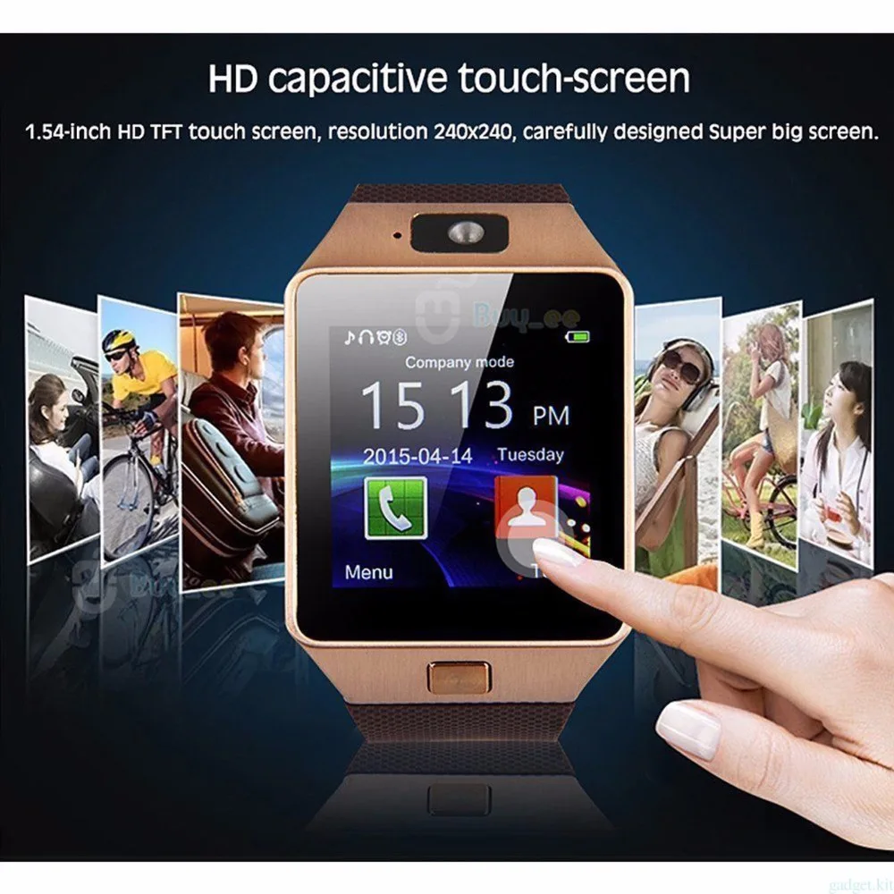 Умные часы DZ09 с поддержкой мобильного телефона Bluetooth Smartwatch SIM TF камера Шагомер