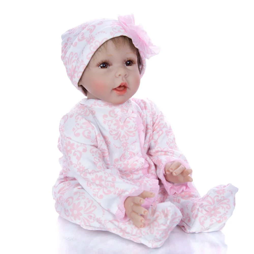 Bebe Reborn 55 см мягкие силиконовые Reborn куклы реалистичные девочка младенец получивший новую жизнь bonecas для детского подарка