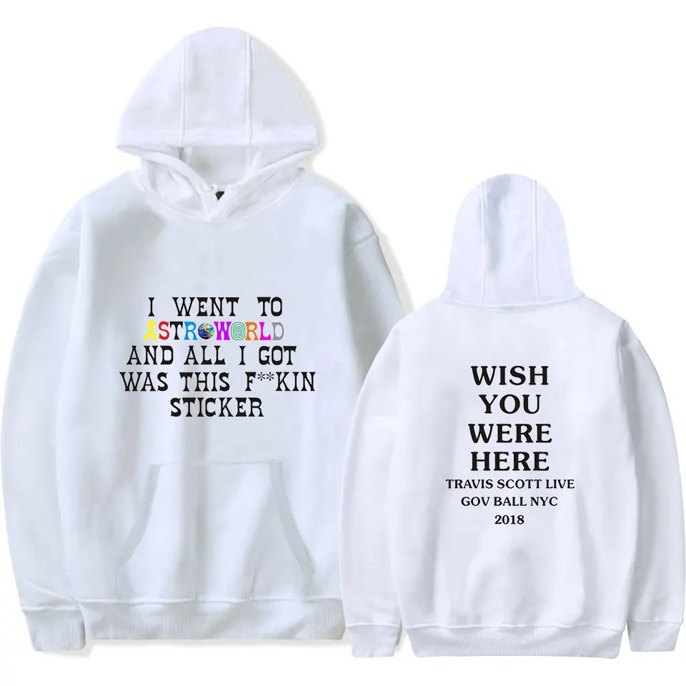 Sugarbaby/Новое поступление, толстовка с капюшоном с принтом «астромир», «Тур I Wish You WAS Here Tops», «Я ходила в Astro World Album Artist Music Hoodie»