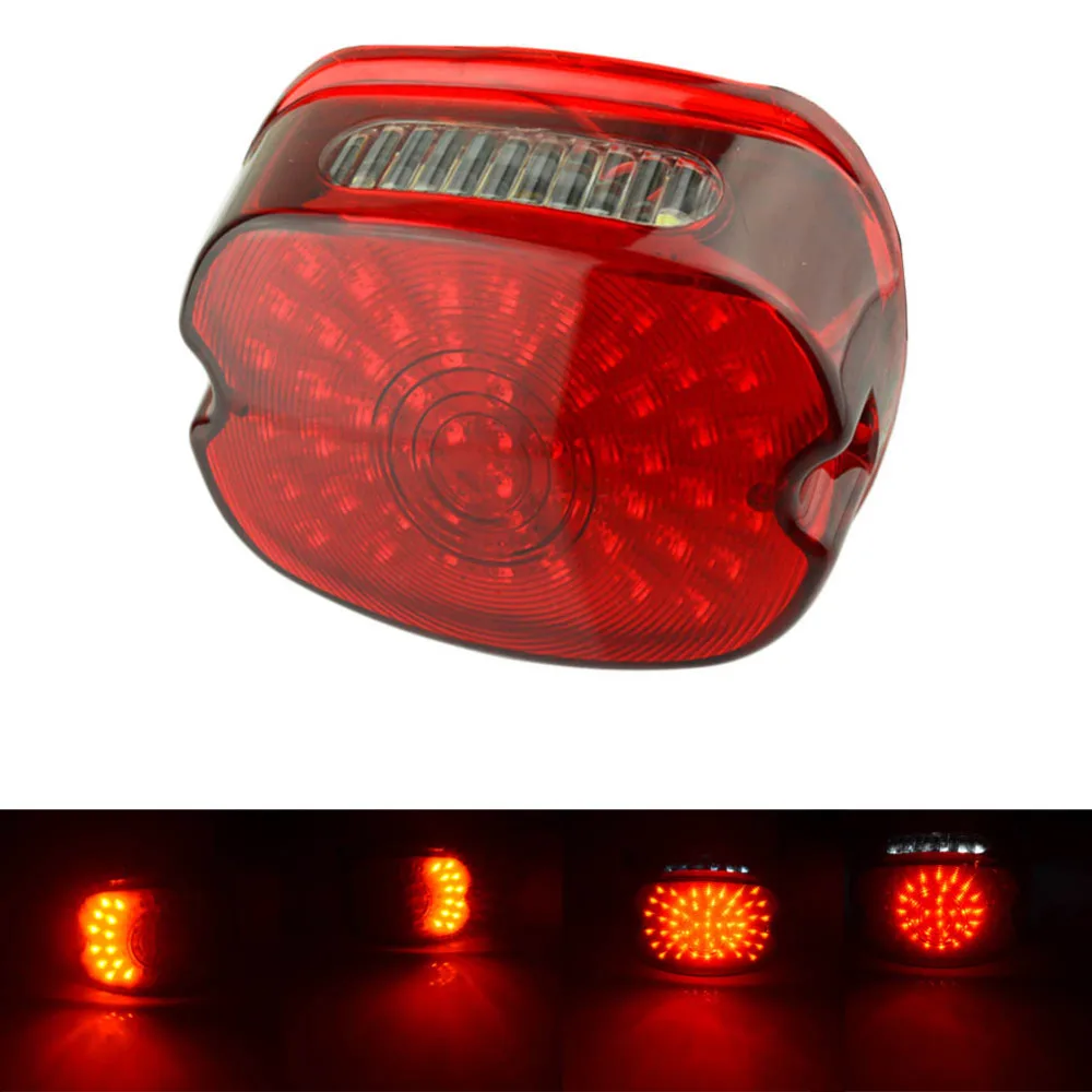 Красный мотоцикл 5 проводов светодиодный задний светильник тормозной указатель