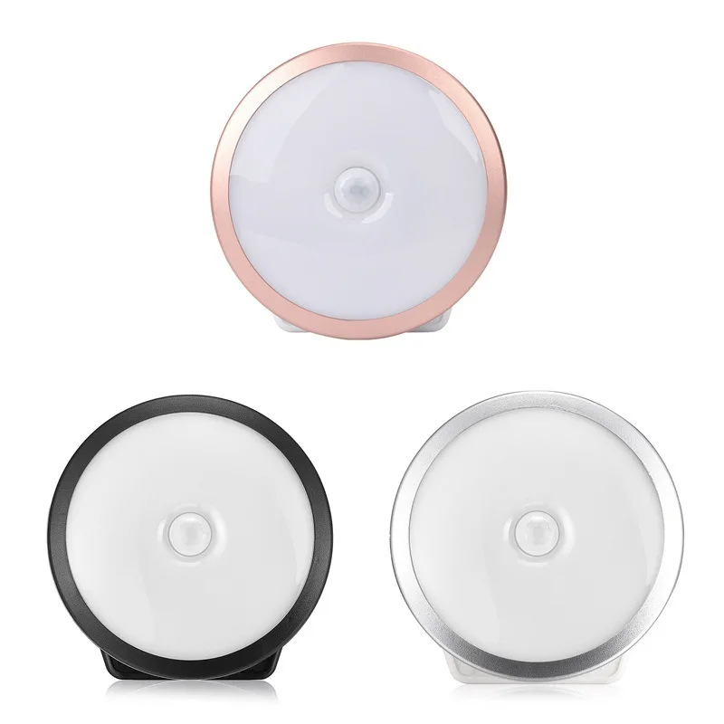 Светильник с датчиком движения перезаряжаемый ночник 3 режимами светодиодный USB