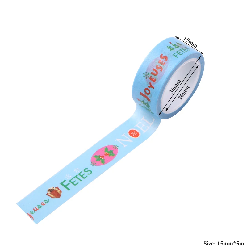 AAGU Рождественское дерево снежинки Подарочная клейкая Васи лента декоративная