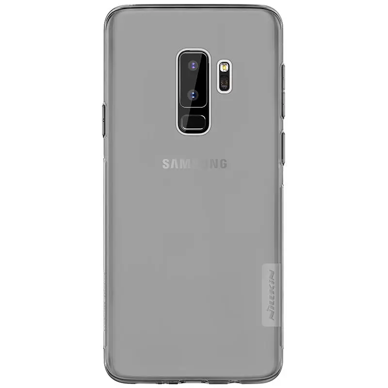 Tpu чехол для samsung Galaxy S9 NILLKIN натуральный прозрачный TPU Ультратонкий чехол для samsung Galaxy S9 plus Мягкий чехол-накладка - Цвет: Серый
