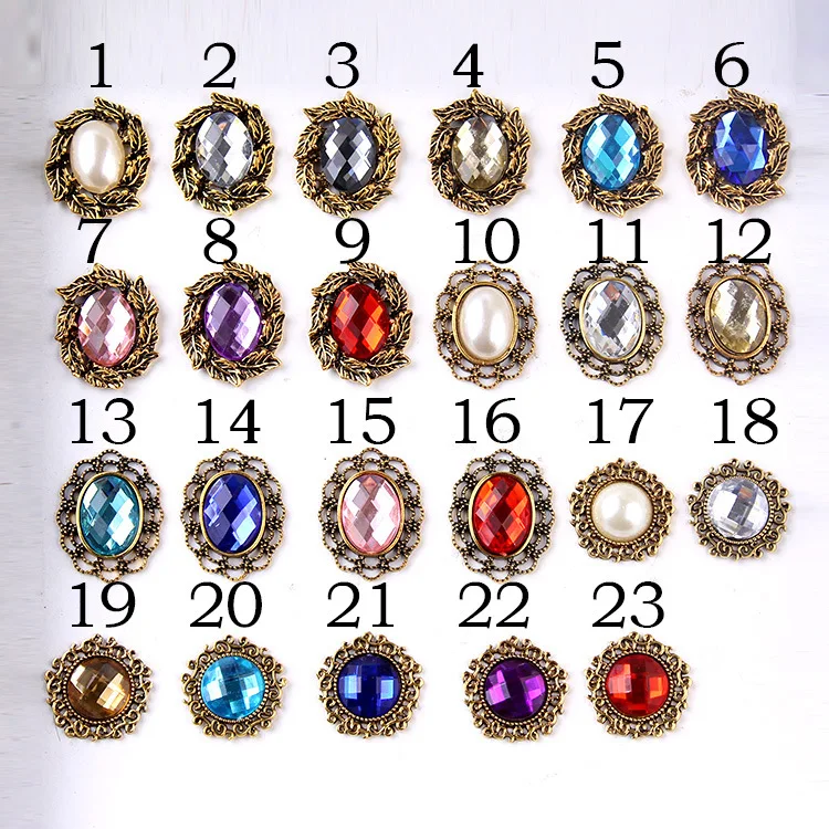 Женские перламутровые застежки винтажные из горного хрусталя ручной работы |