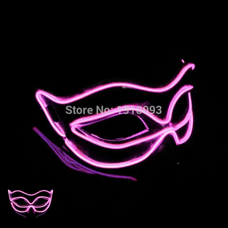 

New arrival 20 Style birthday Fox LED mask Novelty Lighting EL Mask as Christmas Halloween holiday Decoration