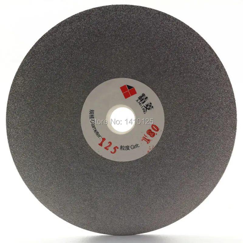 5&quot inch 125mm Grit 180 Medium Diamond Grinding Disc Coated Flat Lap Disk Abrasive Wheel Lapidary Tools for Grinder Gems Glass |