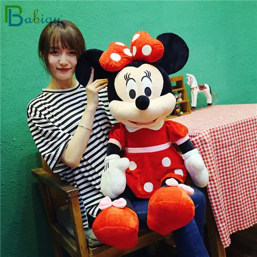 red minnie 1 шт. 40/60/70 см Прекрасный Микки Мышь мягкий термополиуретановый чехол для телефона с Мышь плюшевые игрушечные фигурки из мультфильма мягкие куклы, детский наряд для девочки на Рождество, подарок на день рождения - Цвет: red minnie