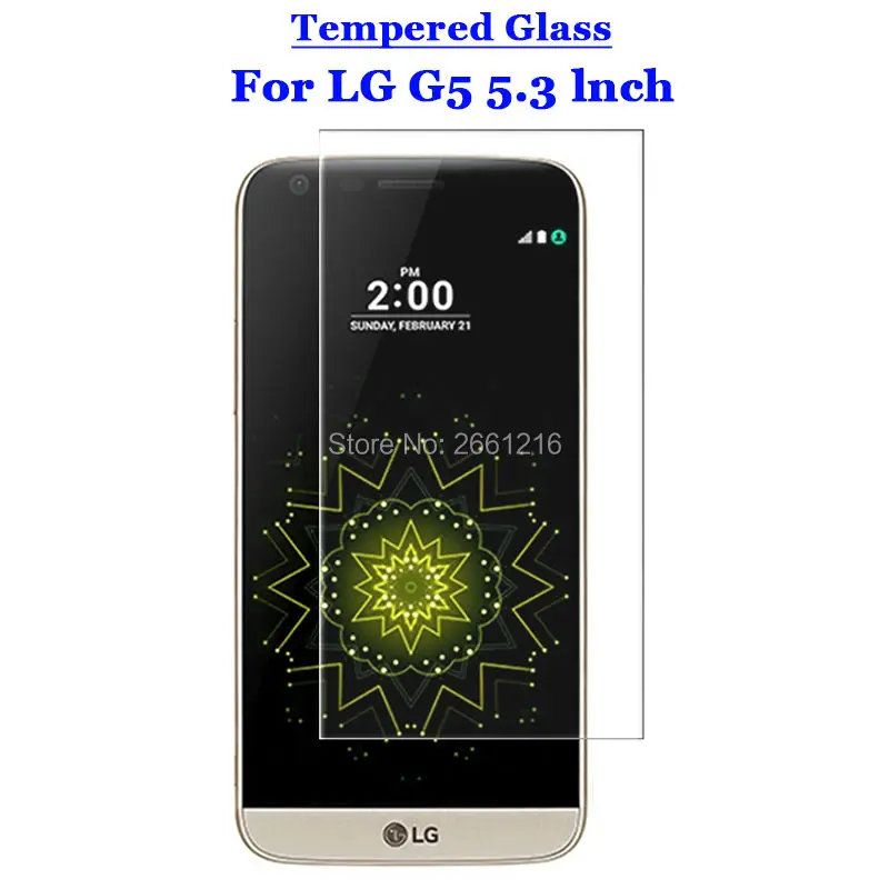 Для LG G5 защитная пленка из закаленного стекла с уровнем твердости 9H 2.5D для экрана