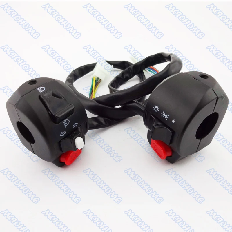 Left and Right Handle Switch Control Assembly Set For GY6 50cc 125cc 150cc Moped Scooters |