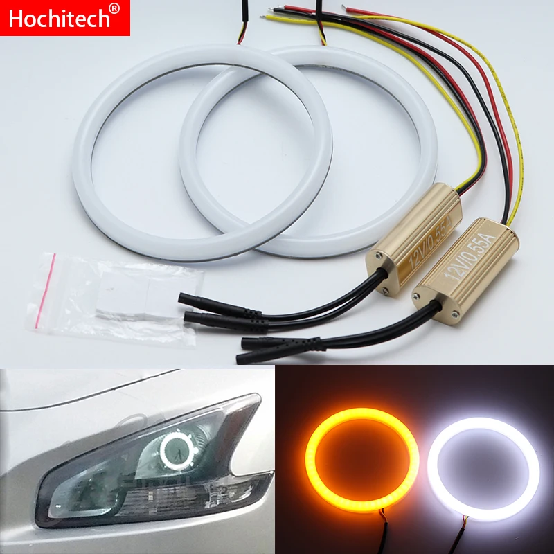 Для Nissan Maxima 2010 2011 2012 белый и янтарный двухцветный хлопок комплект светодиодов