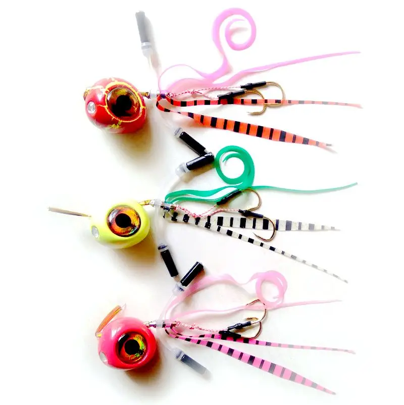 Дизайн 2 шт 120 г/100 г/80 г/60 г слайдер Snapper/Sea bream Bottom jig Jig head с юбкой Свинцовые Приманки из свинца - Цвет: 80g 3pcs