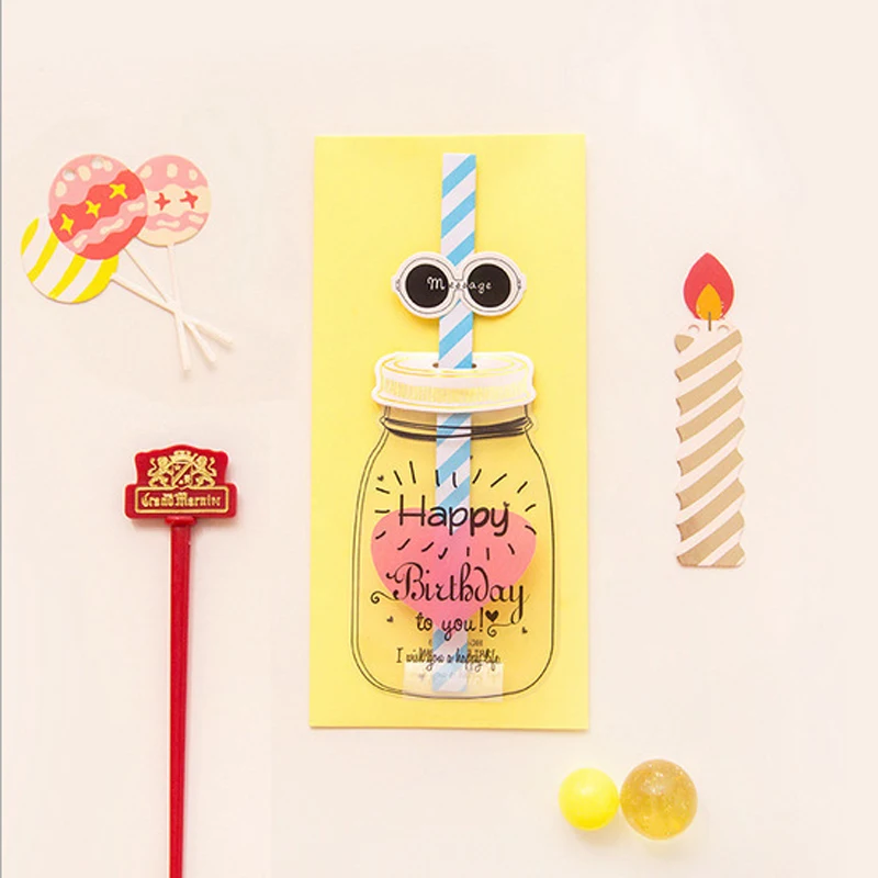 Креативный конверт с надписью на день рождения новинка бутылочка для кормления