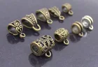 30 шт.лот, серебристые застежки для подвесок под бронзу, коннекторы для самостоятельного изготовления ювелирных украшений