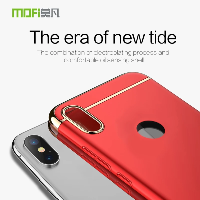 Чехол для Xiaomi Redmi Note 5 чехол телефона Mofi роскошная жесткая защита 360 полный чехлы |