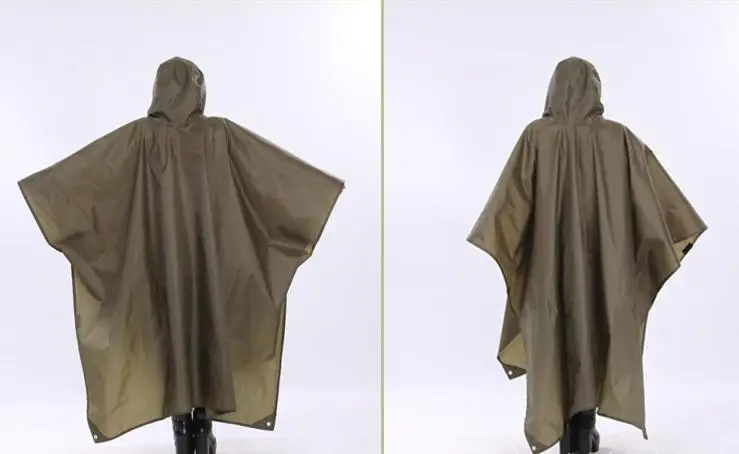 Пончо для путешествий портативный тройной дождевик пончо улицы походы