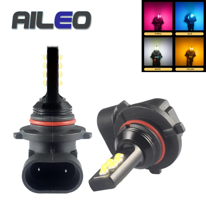 AILEO 9005 9006 Светодиодная лампа 3030SMD Автомобильные противотуманные фары H16(JP) HB3 H9 HB4 H8