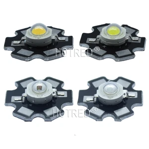 Светодисветодиодный высокой мощности 1 Вт, 3 Вт, 100 шт., полный спектр, белый, теплый, зеленый, синий, темно-красный, 660 нм, королевский синий, ИК, УФ