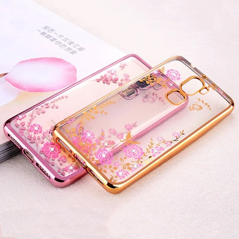 For Huawei honor 6x case Luxury Diamond Flowers Secret Garden Soft Silcone TPU phone Back Cover |