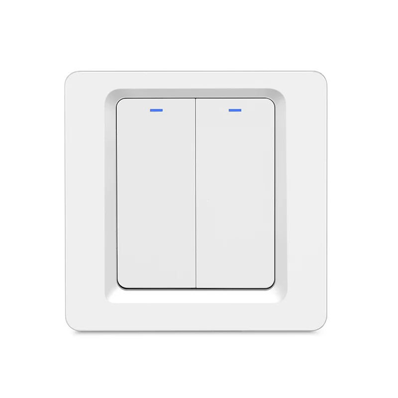 Lonsonho, Wifi переключатель, умный переключатель, 220 В, умный дом, пульт дистанционного управления, беспроводной светильник, переключатель, модуль, работает Alexa, Google Home, Tuya Smart Life - Комплект: 2 gang