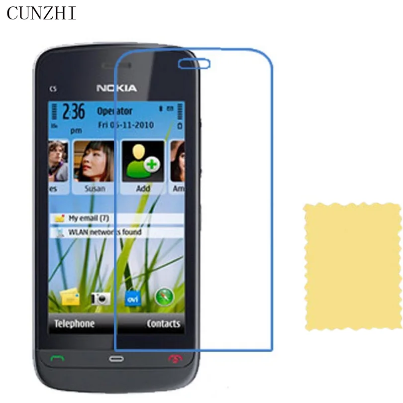 Высокопрозрачная Защитная пленка для ЖК экрана Nokia C5 03|lcd screen protector|screen protectorclear