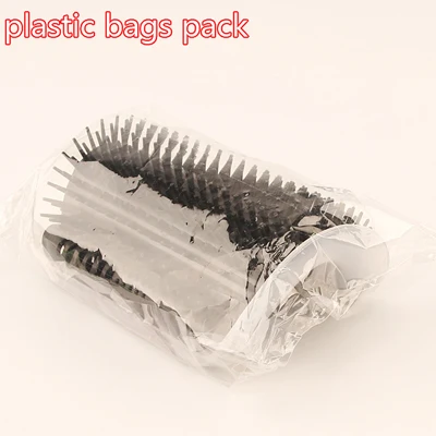 Black OPP Угловая щетка для кошек, массажная расческа для кошек, расческа для удаления волос, самогрумерные щетки для ухода за шерстью С Кошачьей Мятой - Цвет: Black OPP