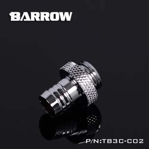 Курган черная Латунь G1/4 ''резьба 3/8 ручная затяжка пагода типа Разъем для 9,5 мм трубы компьютера водяного охлаждения использования TB3C-C02 - Цвет лезвия: silver
