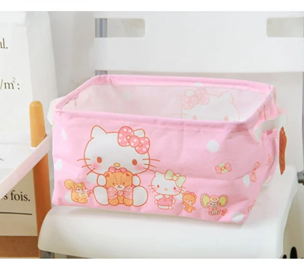 J Складной корзина для белья мультфильм My Melody рисунок «Hello Kitty» супер-прорастания Одежда Корзина Игрушка Бюстгальтер Носок корзина для хранения/ведро - Цвет: J
