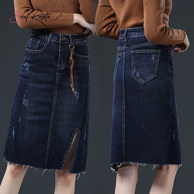 Синяя прочная эластичная джинсовая шлифовальная кромка с кисточками прямая